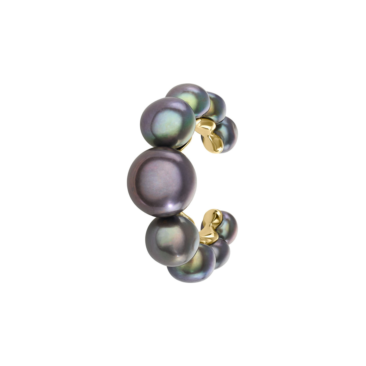 Black Natural Pearl Ear Cuff