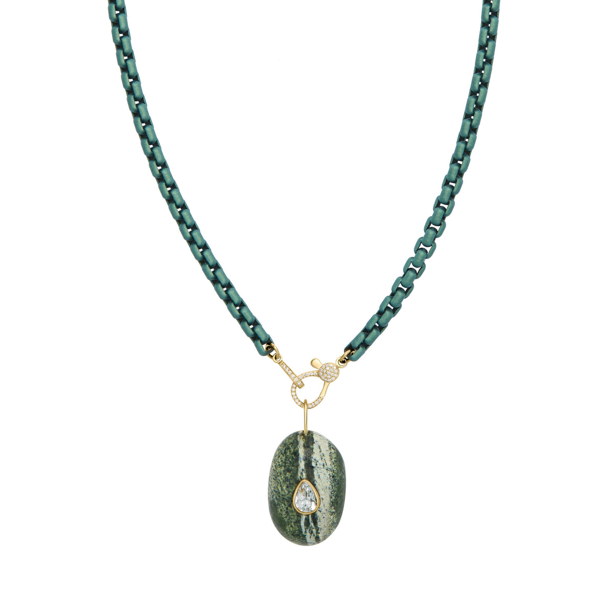 Graffiti Chain Green Pearl