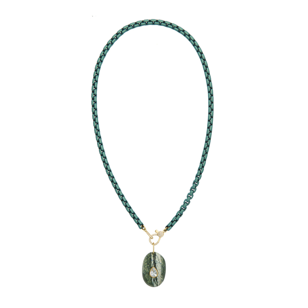 Graffiti Chain Green Pearl