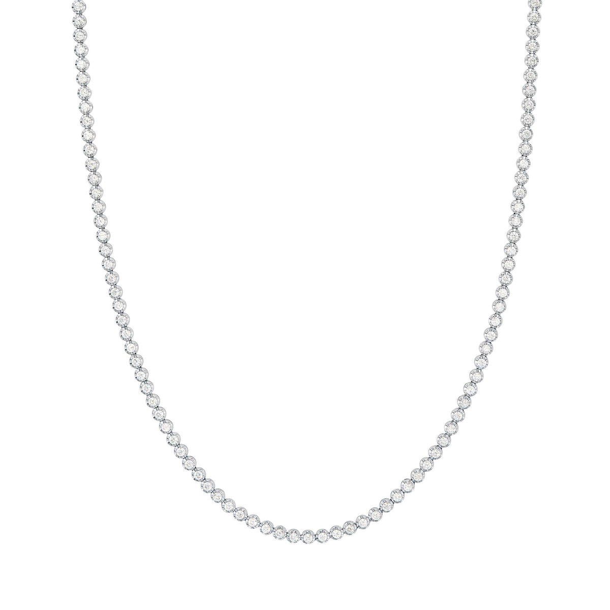 BW Everywhere Tennis Necklace White Gold