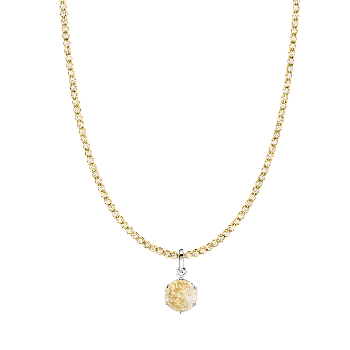 Fancy Yellow Shaker Charm