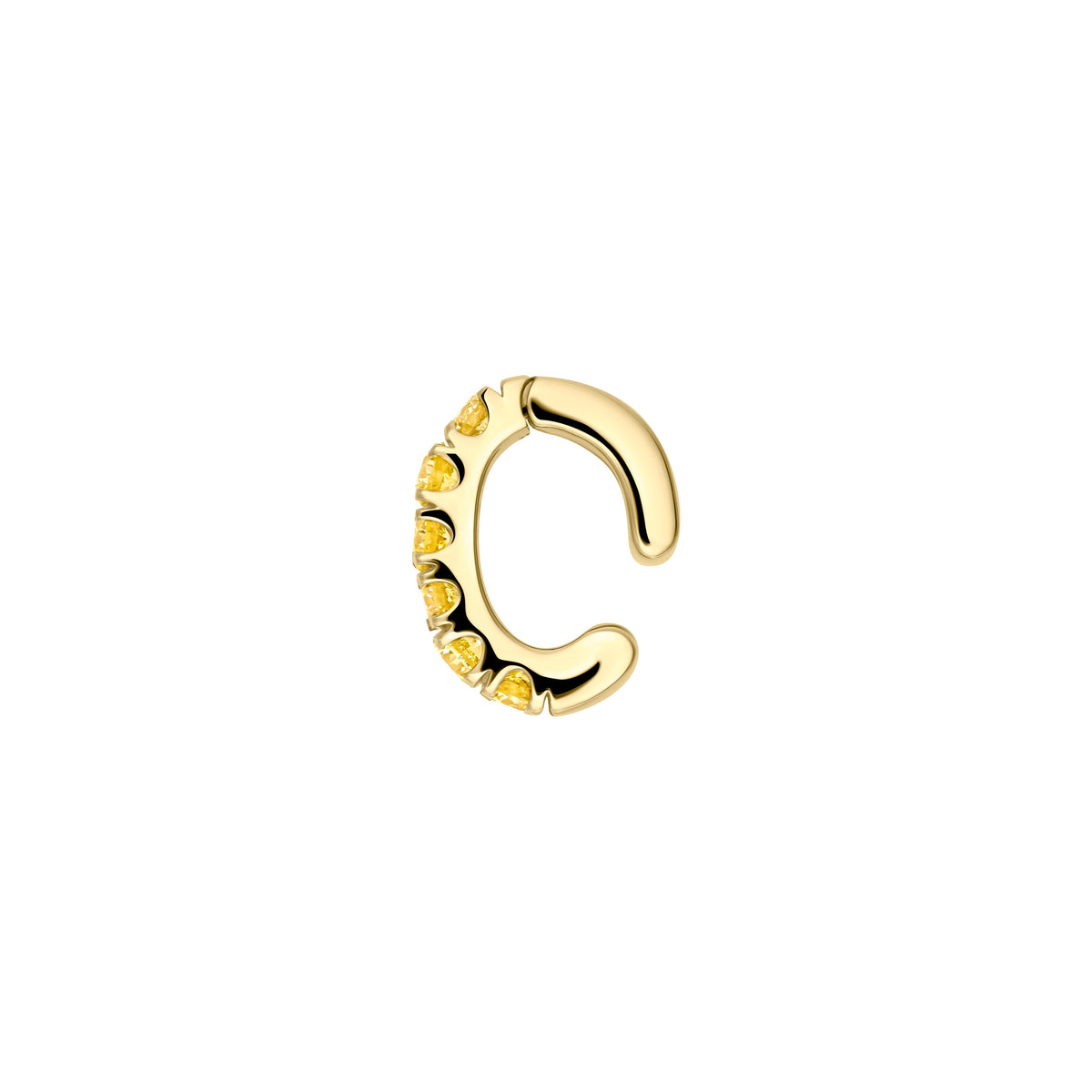 Jumbo Fancy Yellow Ear Cuff