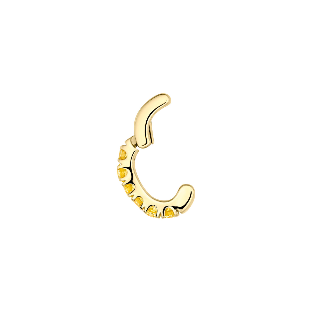 Jumbo Fancy Yellow Ear Cuff