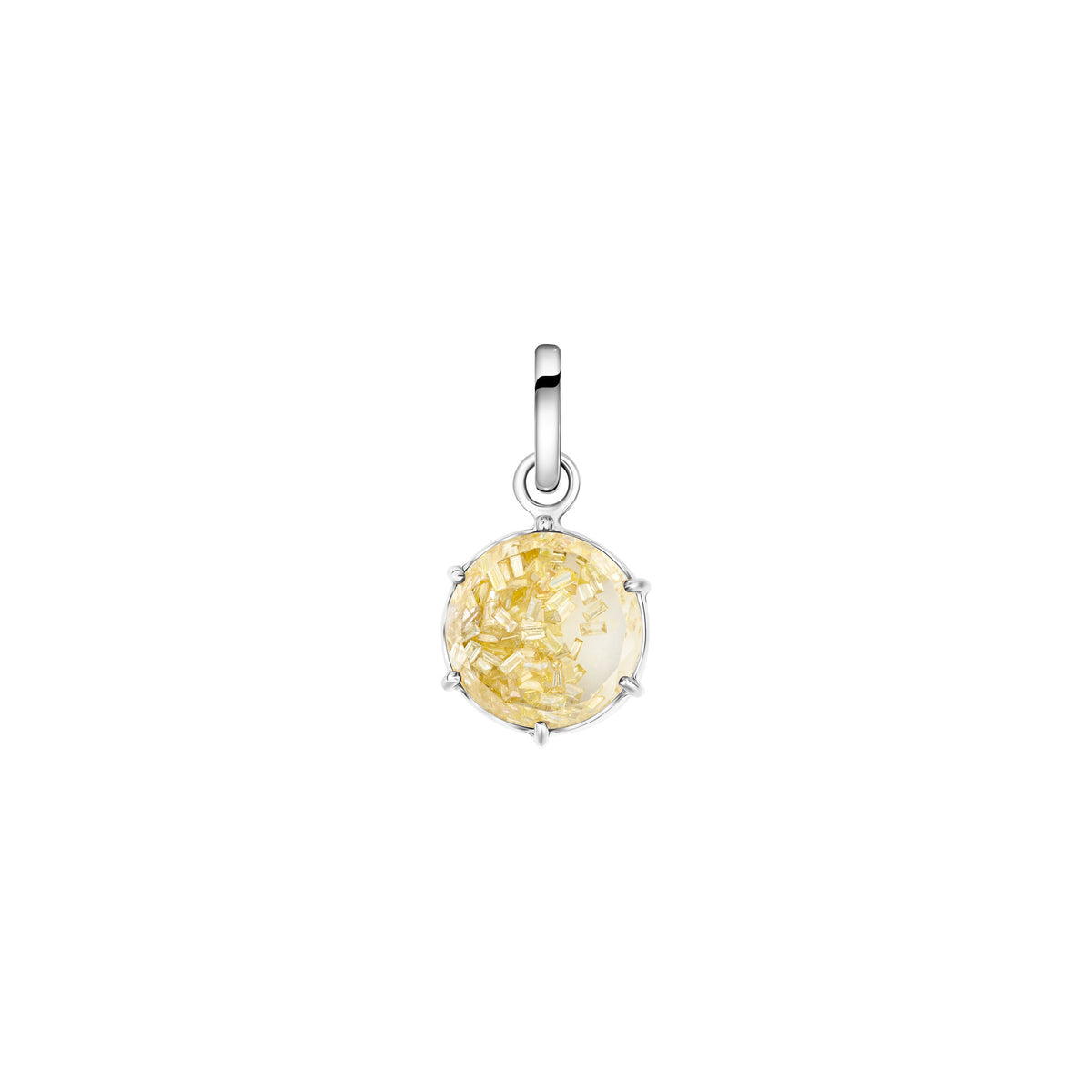 Fancy Yellow Shaker Charm