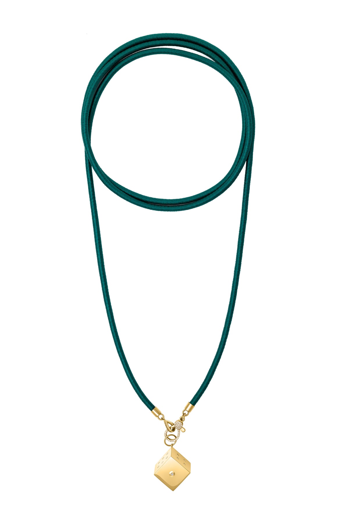 Deep Green Silk Choker