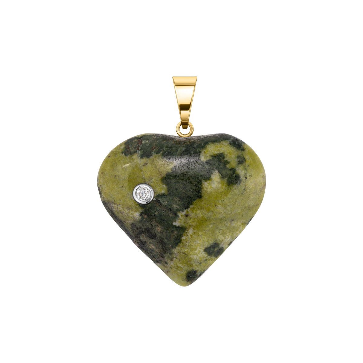 Call Me Different Heart Charm Greenish