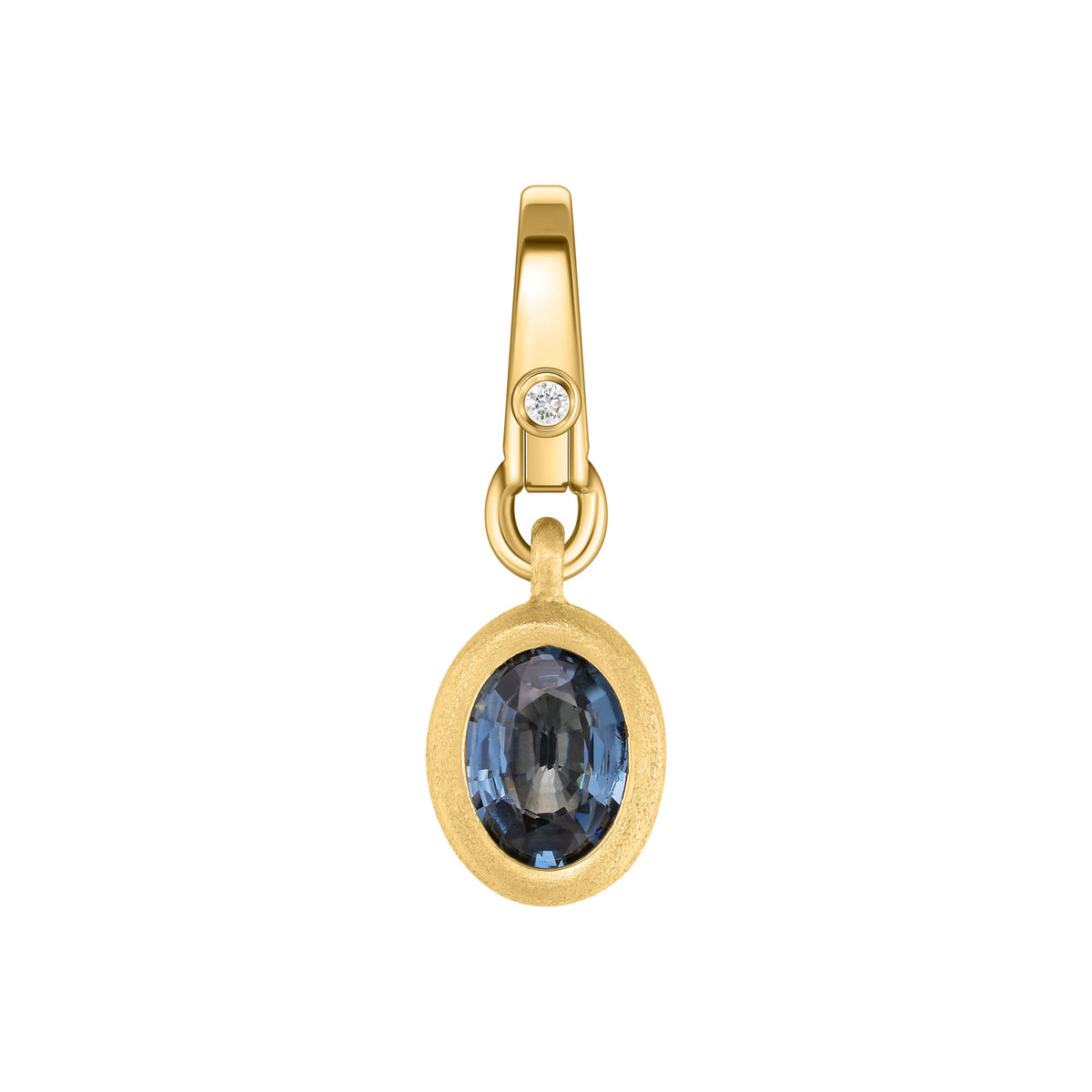 Blue Spinel Hard Brush Charm