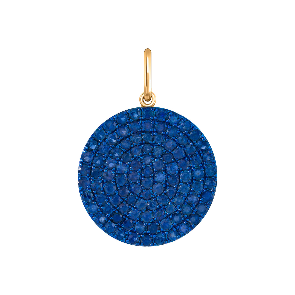 Electric Blue Sapphire Charm