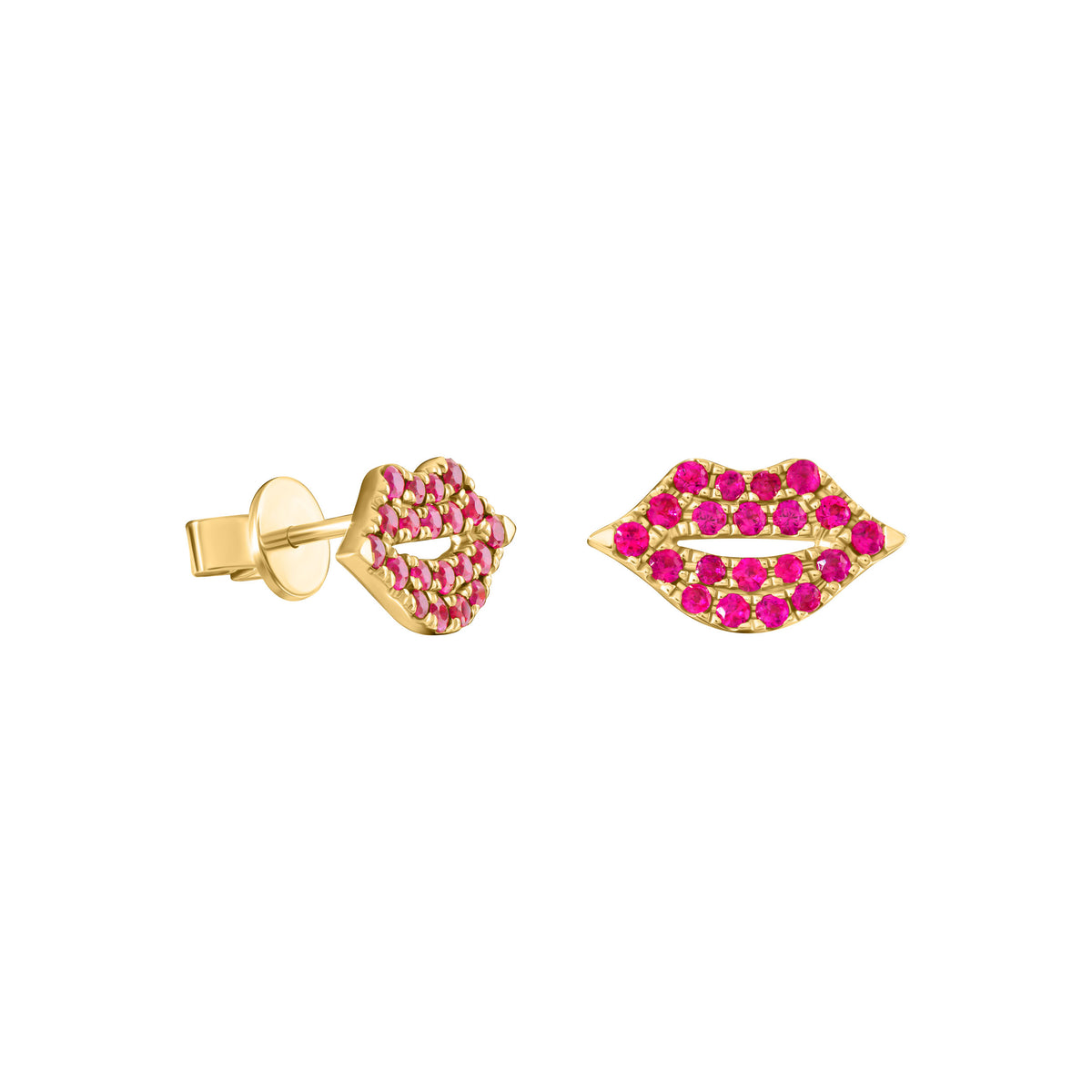 Ruby Lip Studs
