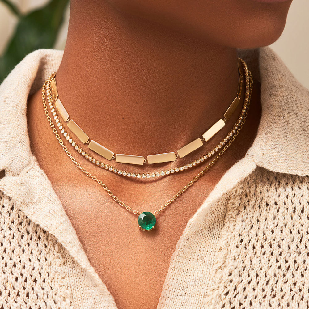 Gold Bar Necklace