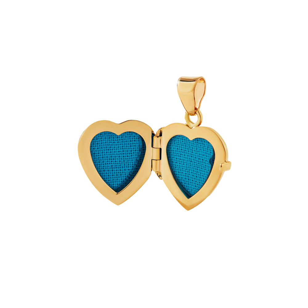 Heart Locket Engraved Charm