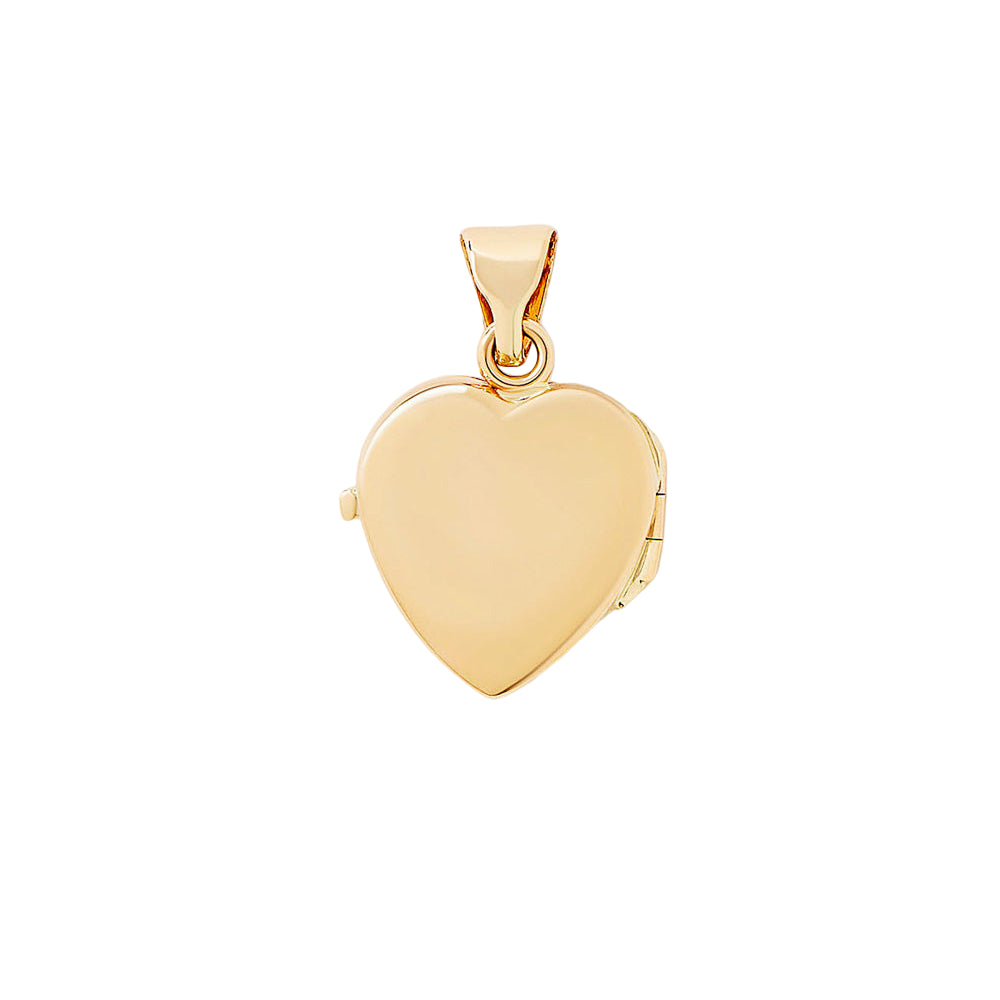 Heart Locket Engraved Charm