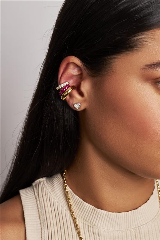 Ruby Ear Cuff