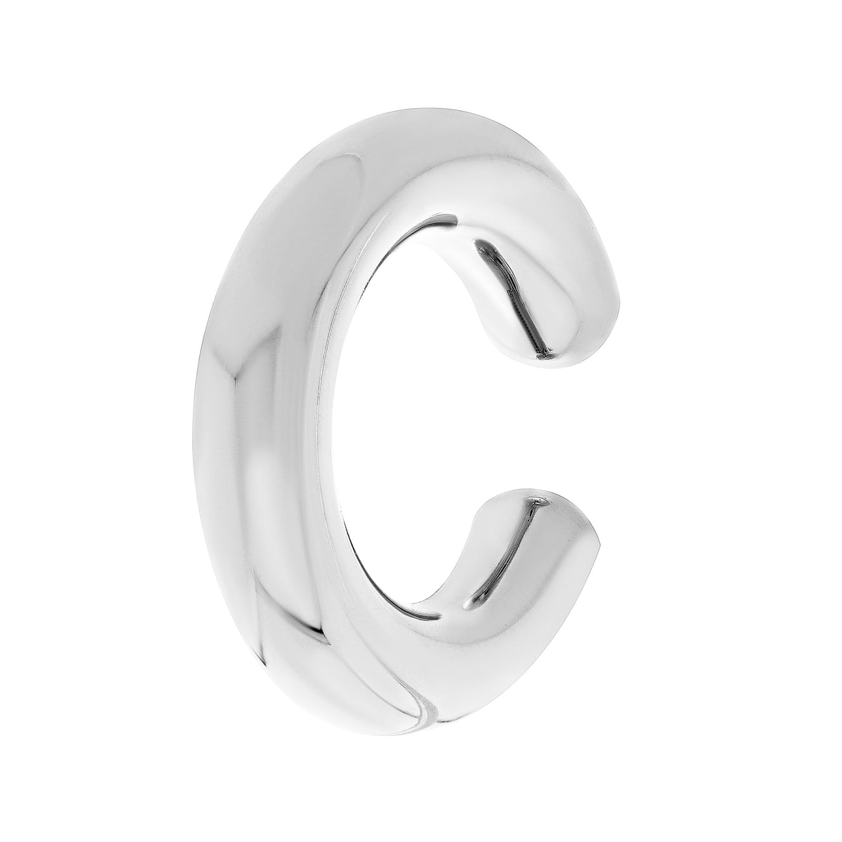 Oversized White Gold Ear Cuff