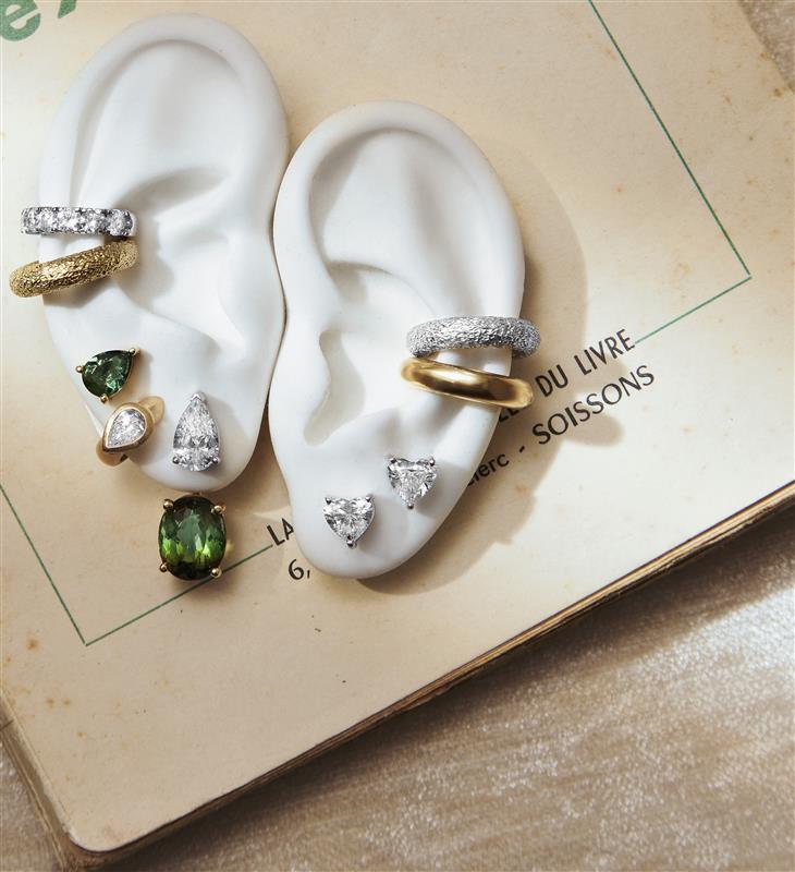 Oversized Gold Powder Ear Cuff
