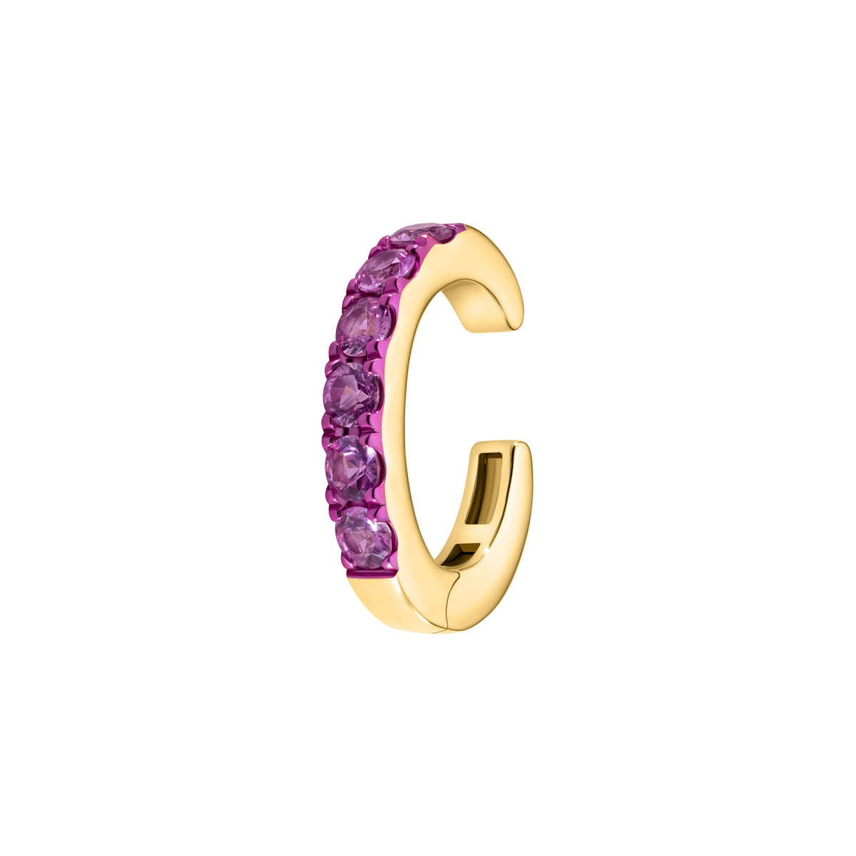 Pink Sapphires Ear Cuff