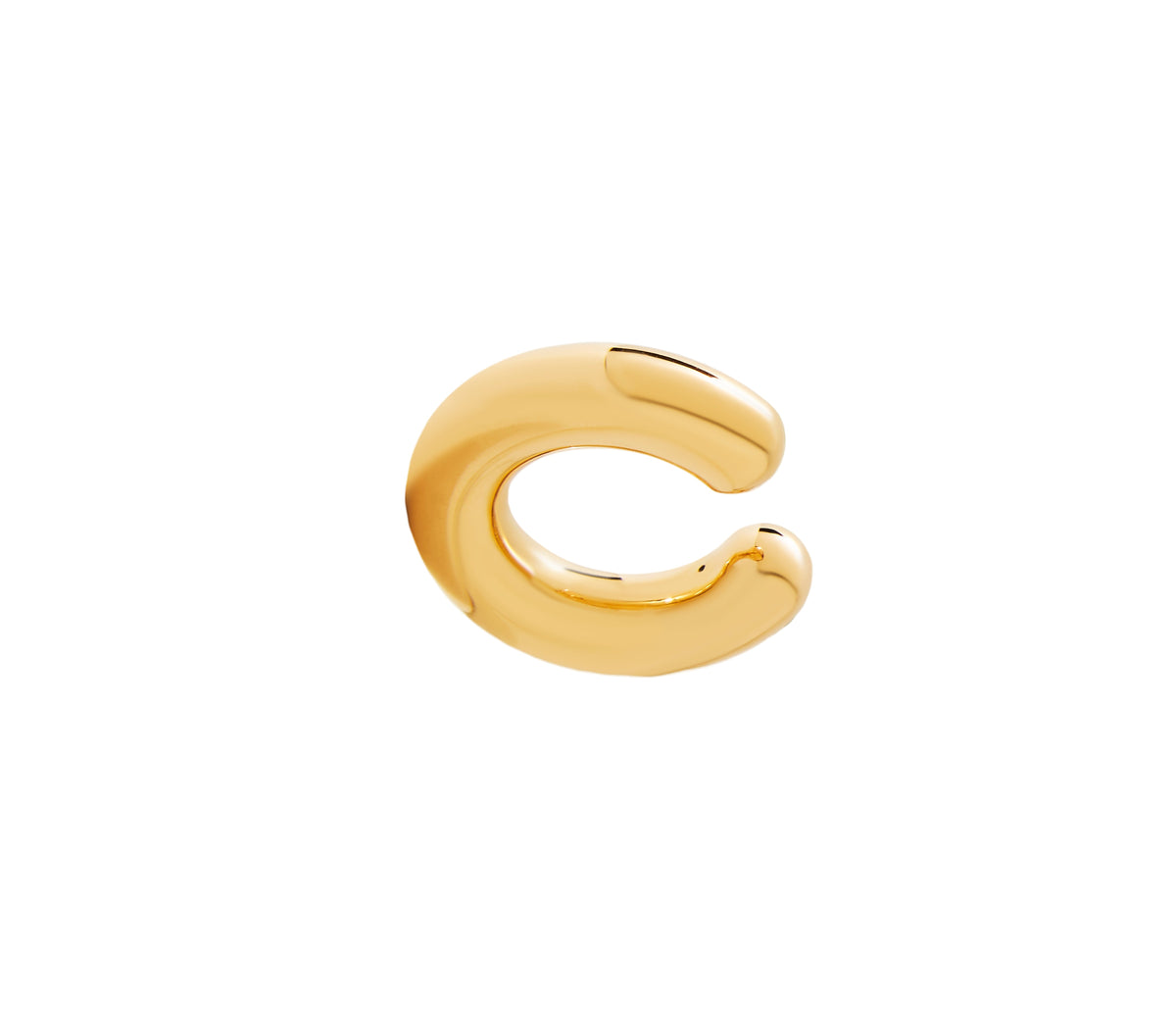 Oversized Yellow Gold Ear Cuff (small)