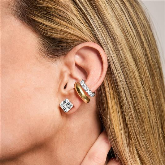 Jumbo Diamond Ear Cuff White Gold