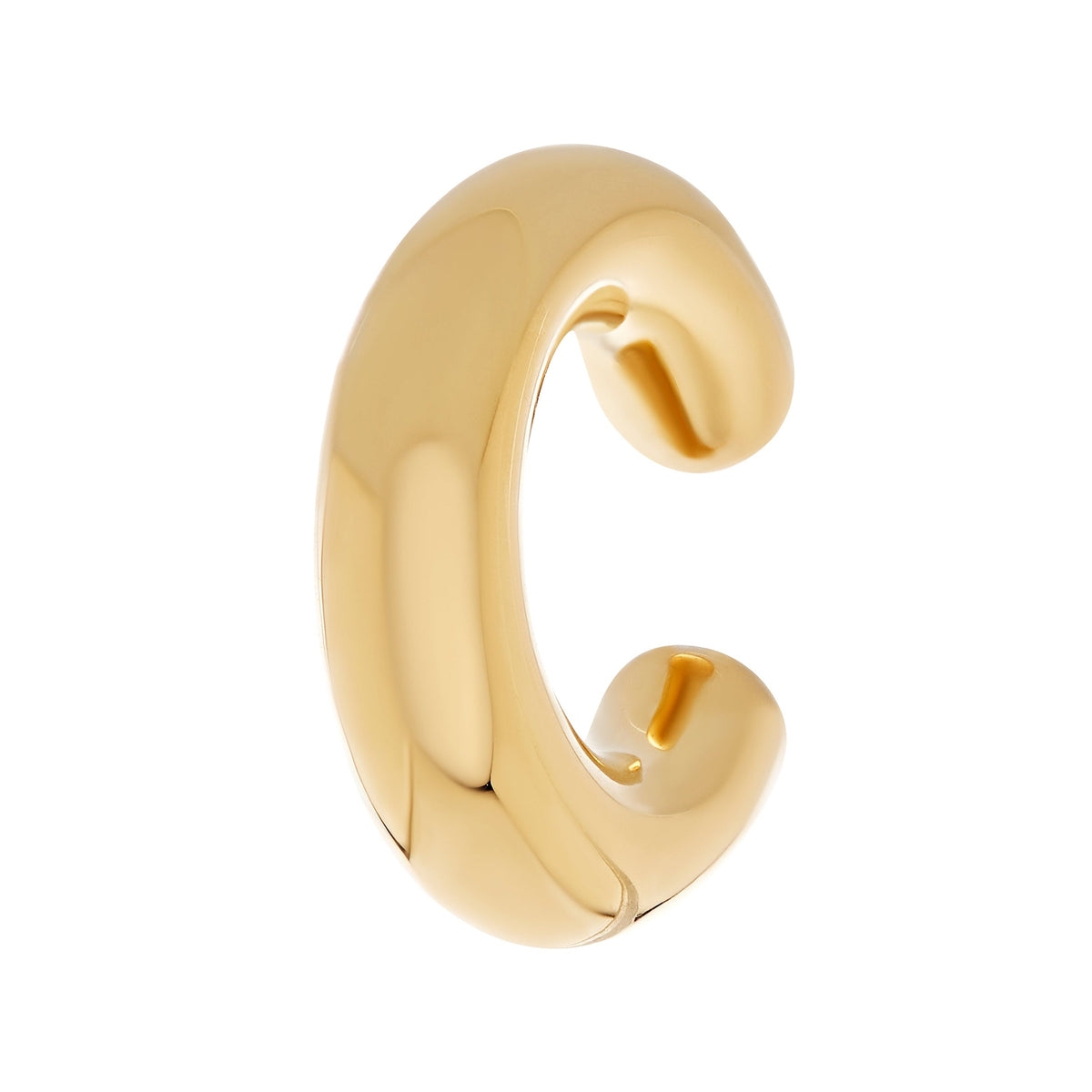 Oversized Yellow Gold Ear Cuff