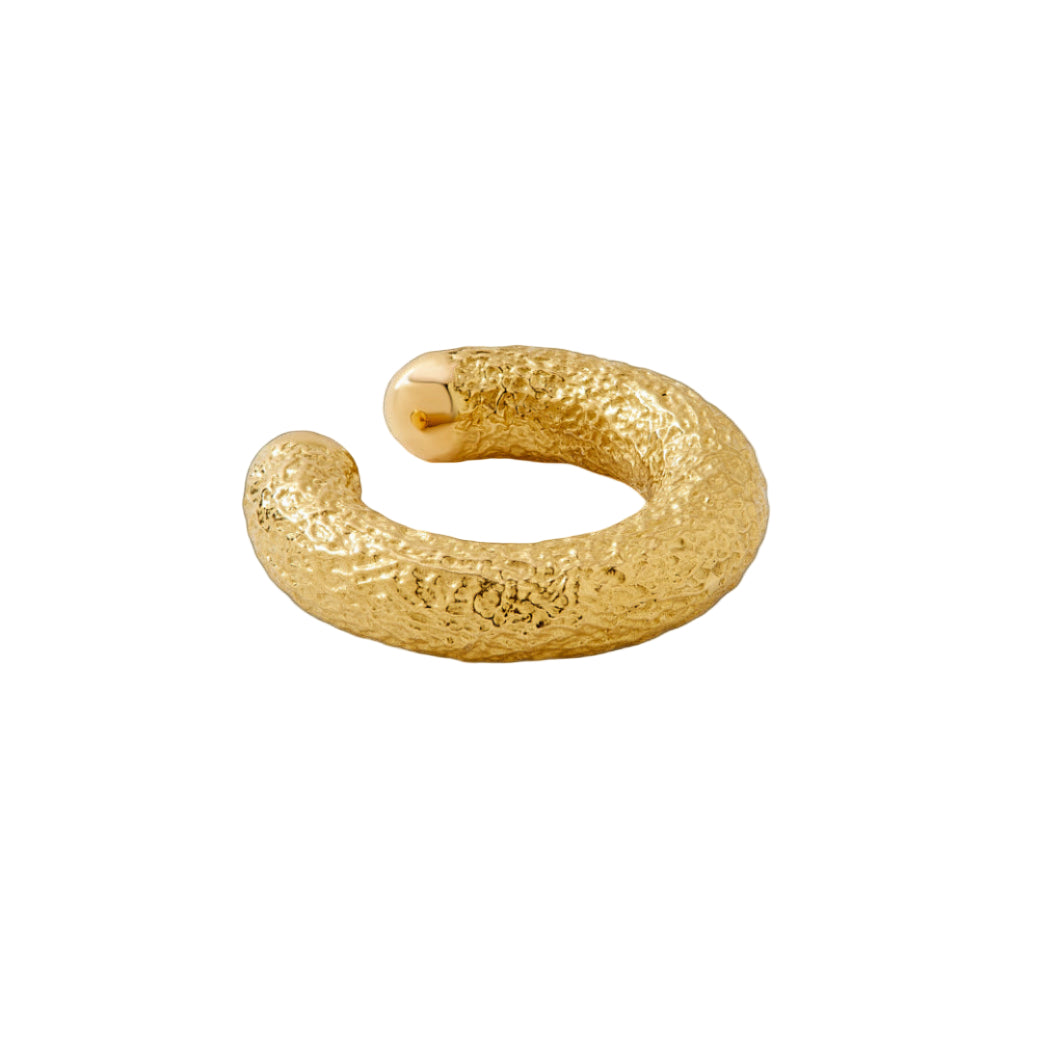 Oversized Gold Powder Ear Cuff