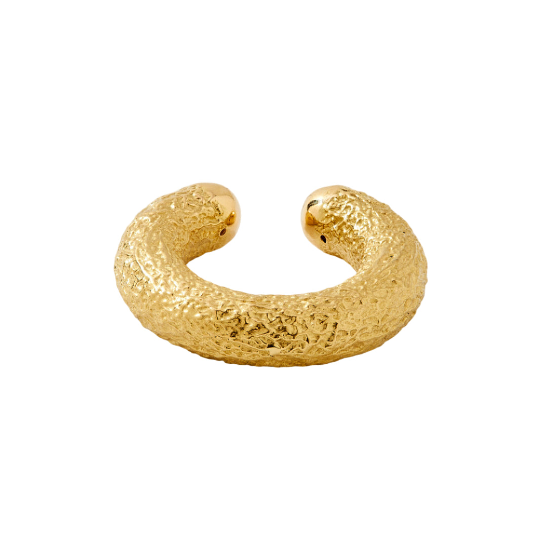 Oversized Gold Powder Ear Cuff