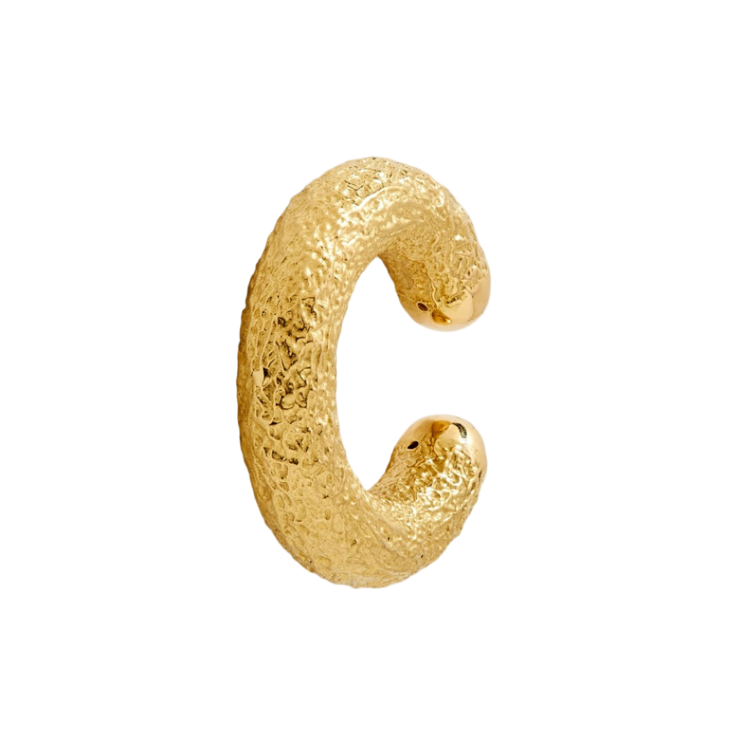 Oversized Gold Powder Ear Cuff