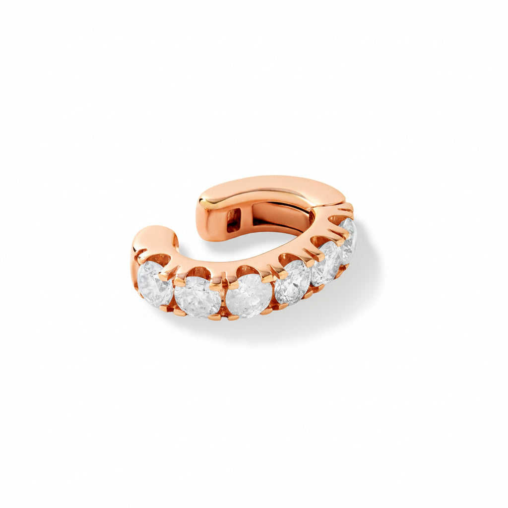 Rose Gold Jumbo Diamonds Ear cuff
