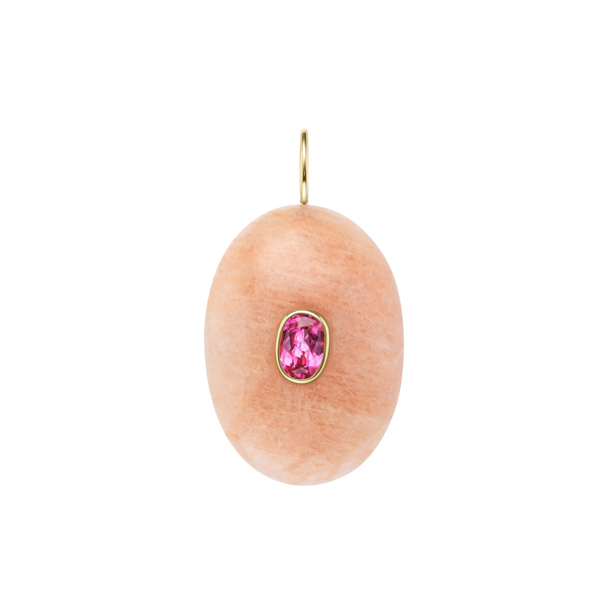 Amethyst and Pink Spinel Stone Charm