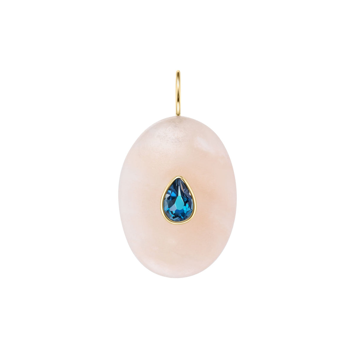 Natural Stone Charm Aventurine and Blue Tourmaline