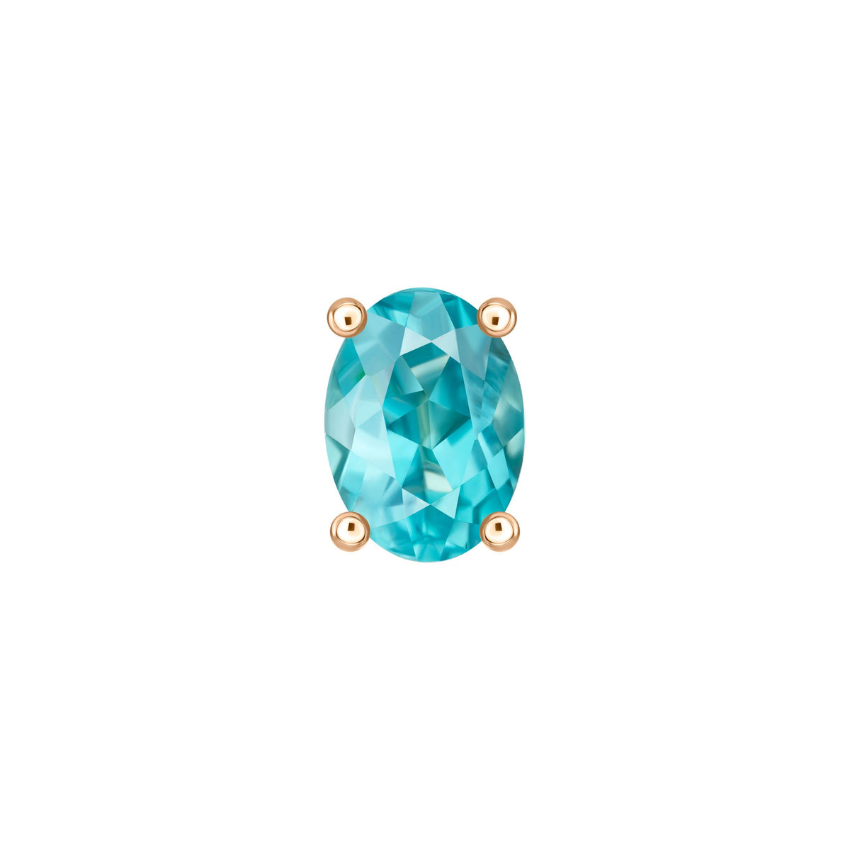 Blue Tourmaline Single Stud