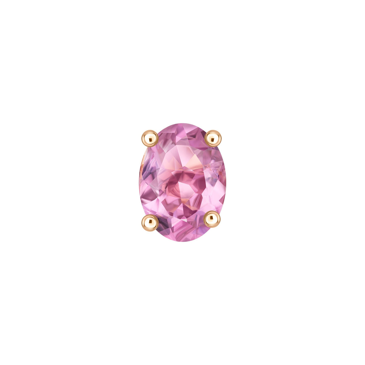 Purple Tourmaline Single Stud