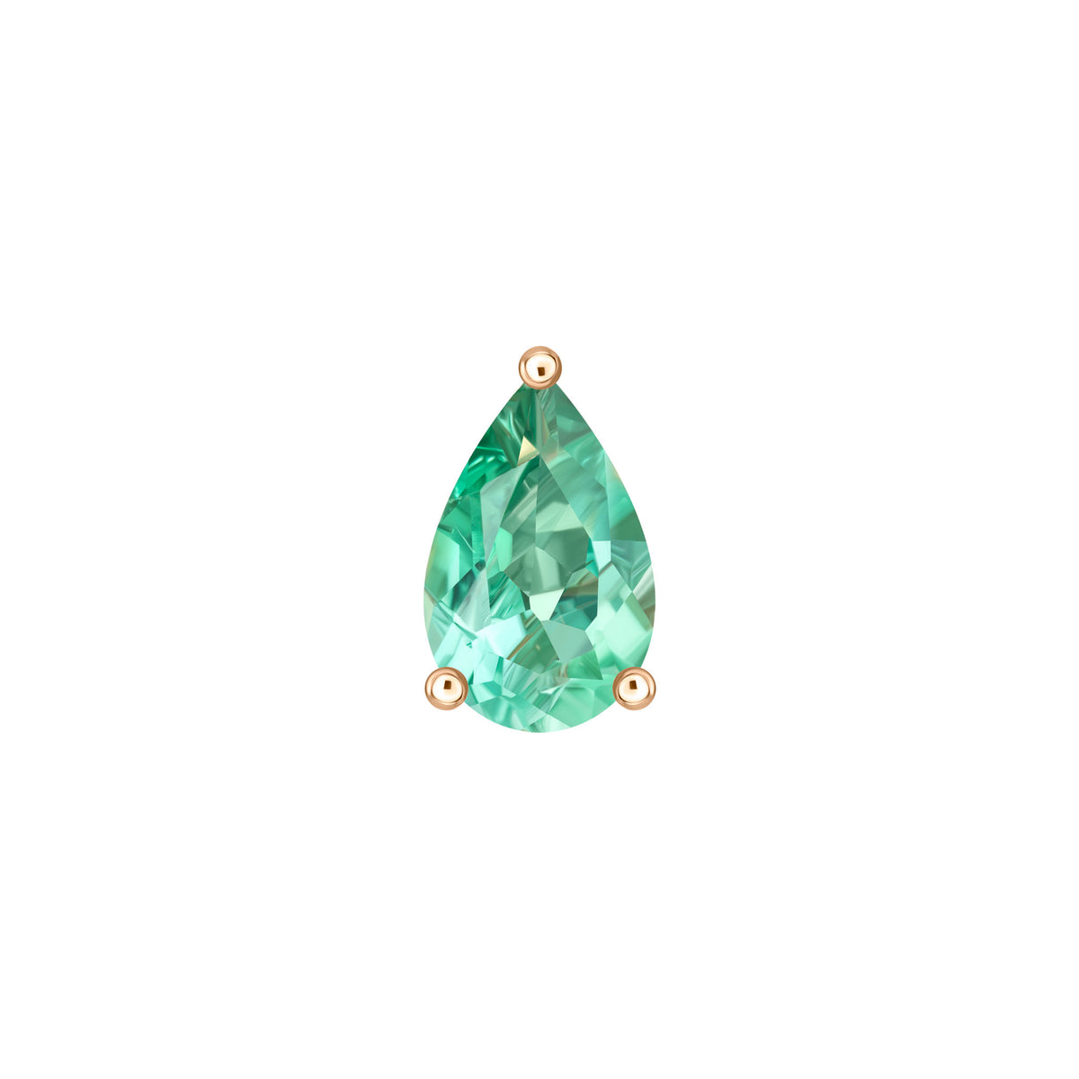 Bluish Tourmaline Single Stud