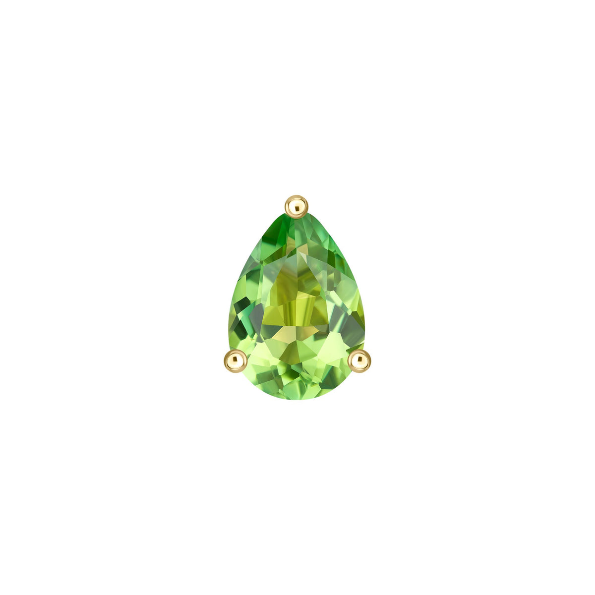 Teal Tourmaline Single Stud