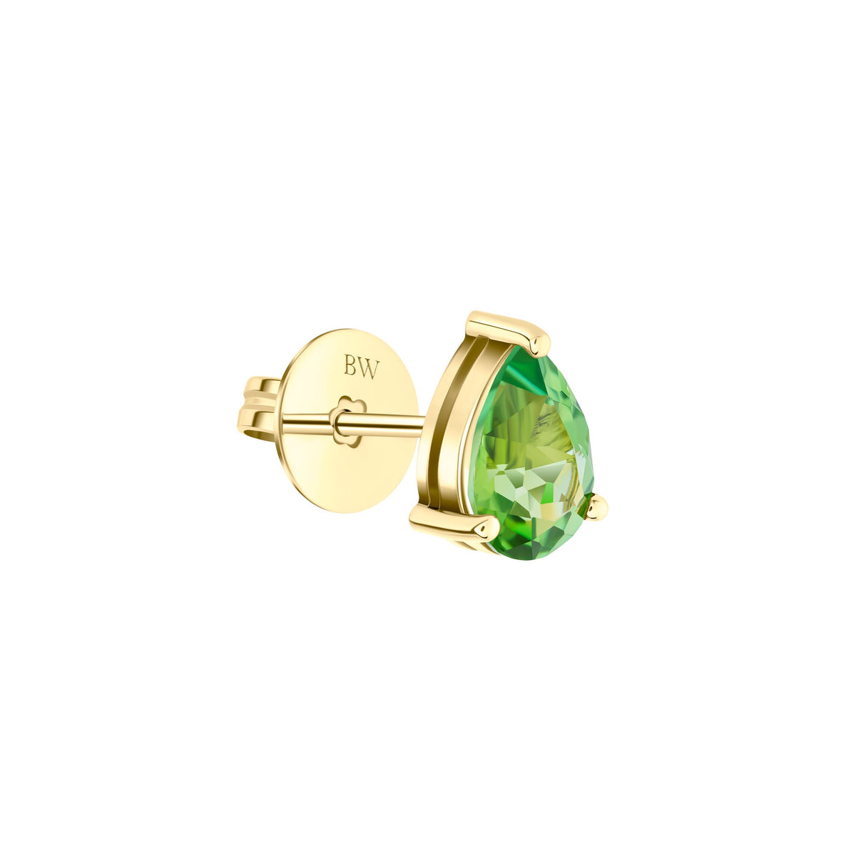 Teal Tourmaline Single Stud