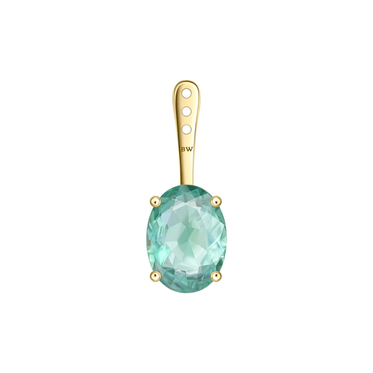 Teal Tourmaline Earring Jacket