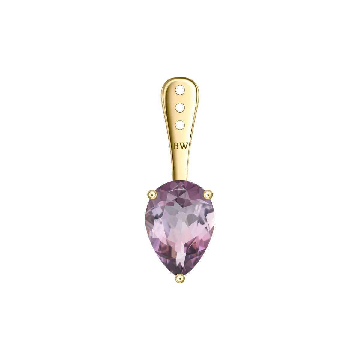 Purple Ombre Tourmaline Earring Jacket