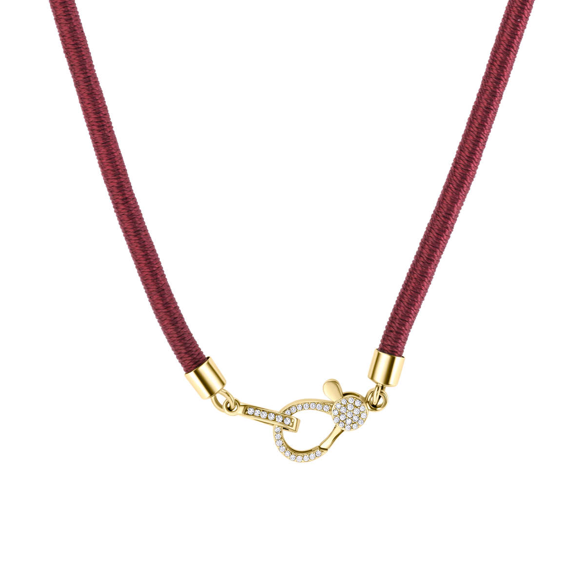 Burgundy Silk Choker