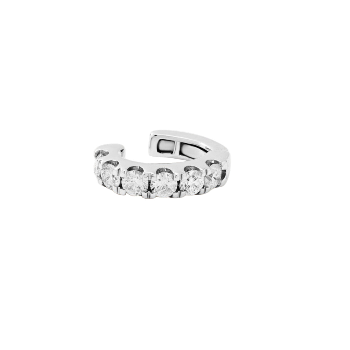 Jumbo Diamond Ear Cuff White Gold