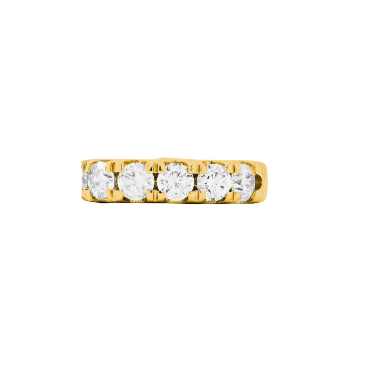 Jumbo Diamond Ear Cuff Yellow Gold