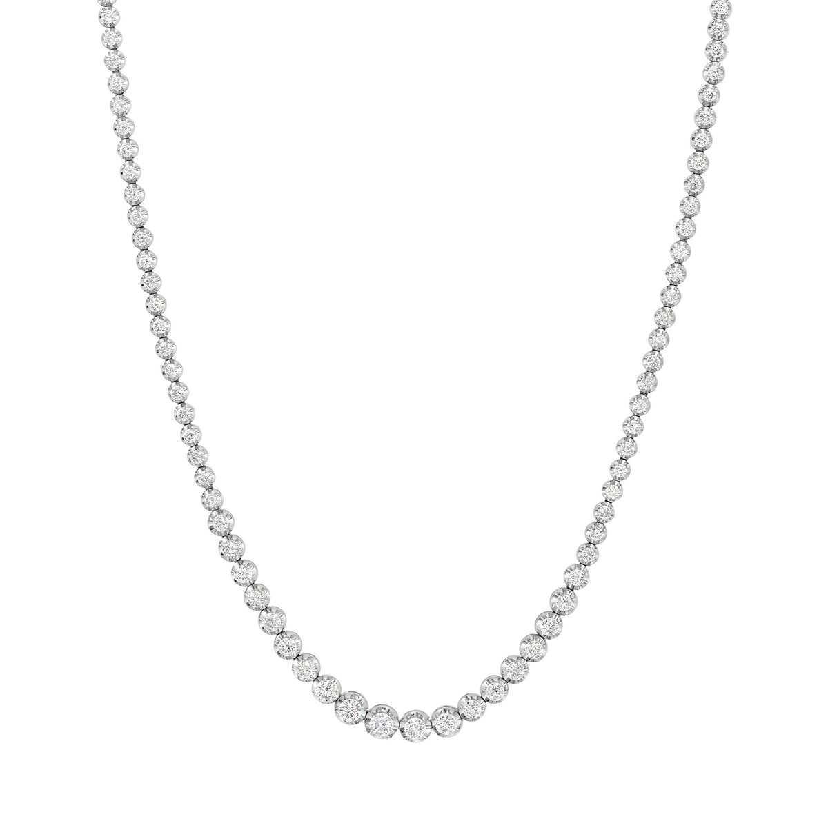 Bold Diamond Tennis Necklace 5ct