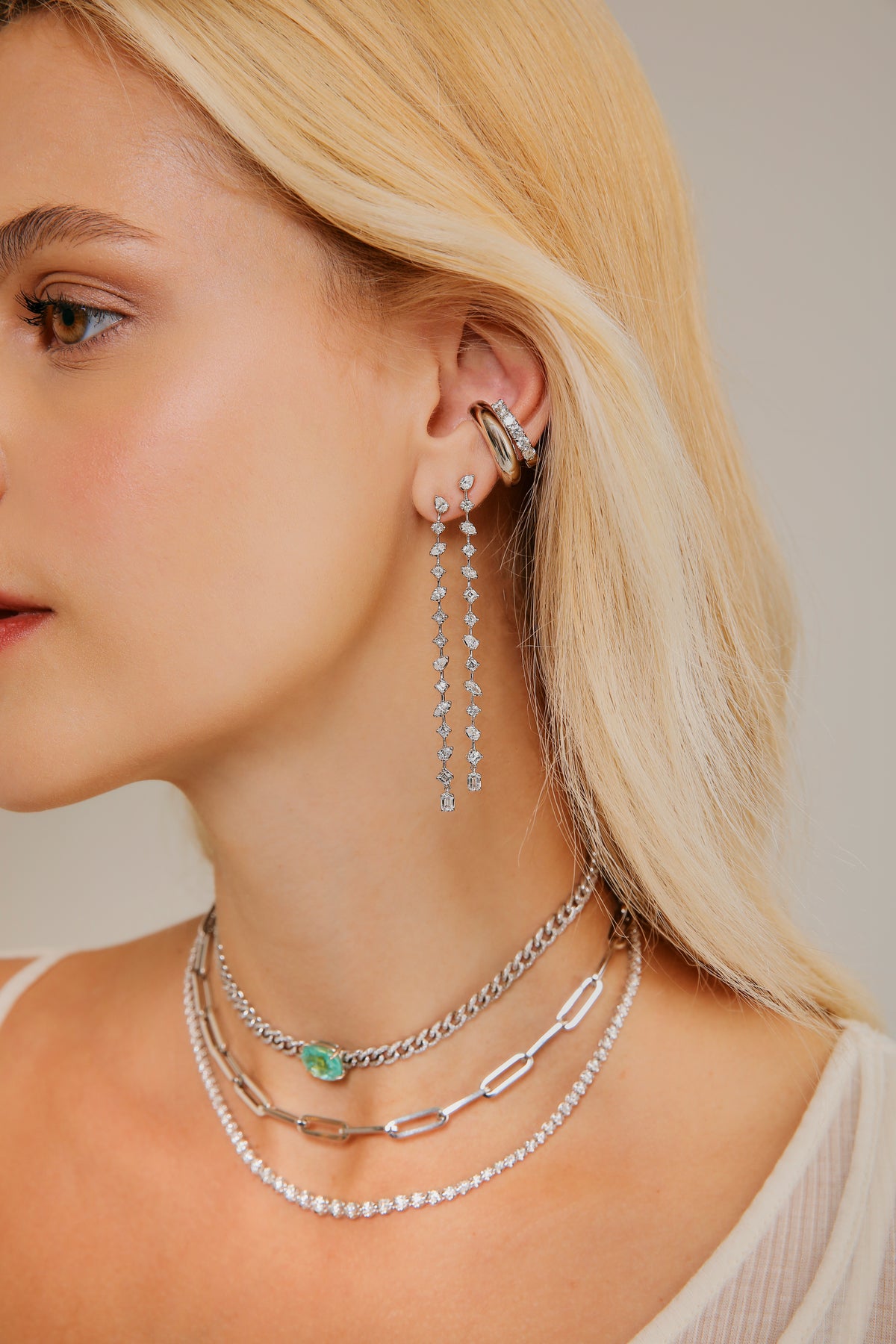 Bold Diamond Tennis Necklace 5ct