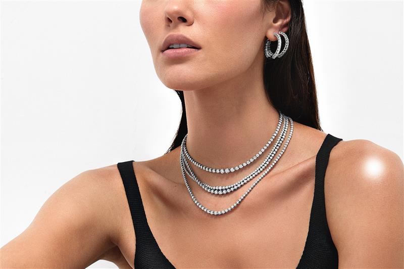 Bold Diamond Tennis Necklace 5ct