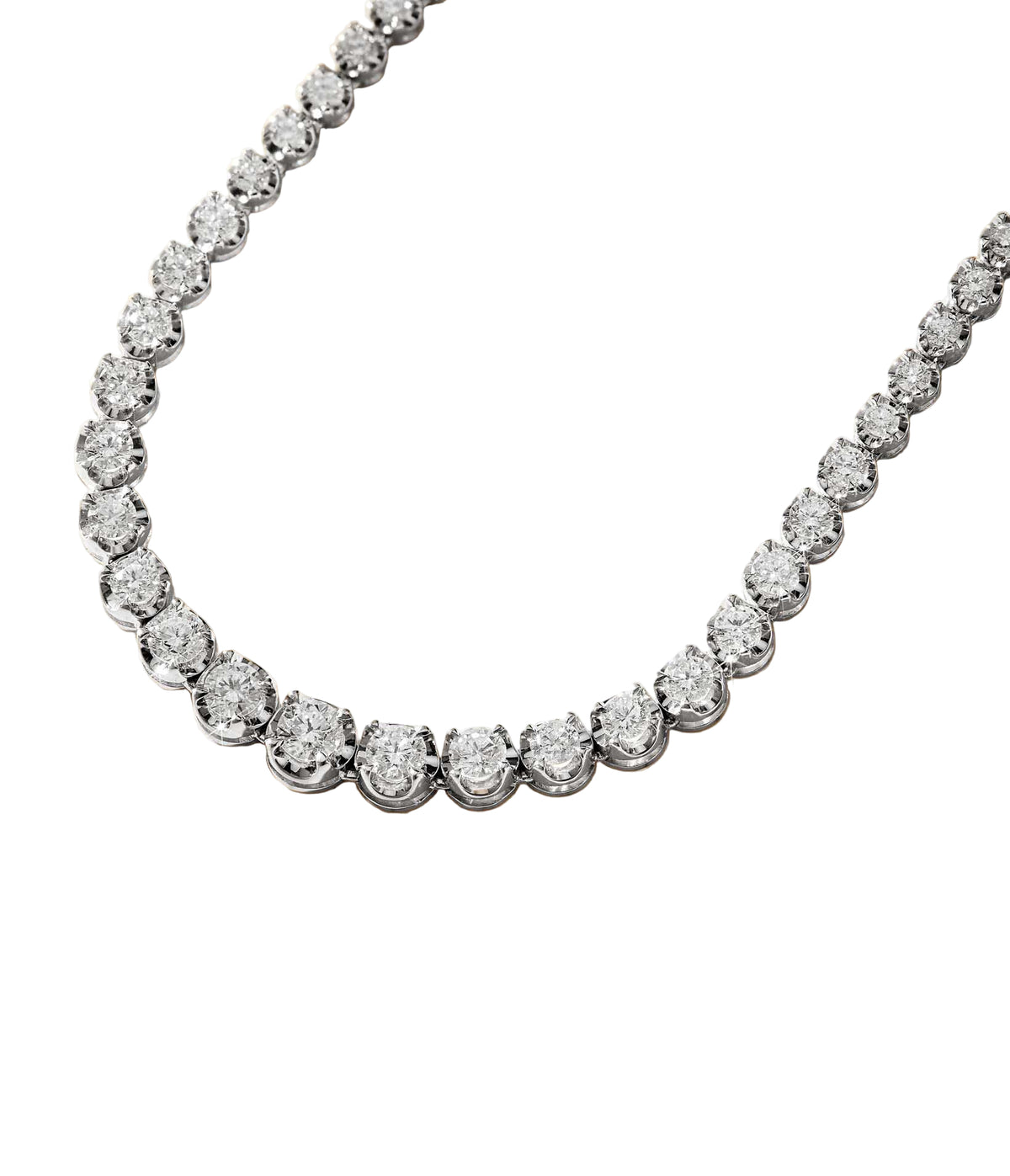 Bold Diamond Tennis Necklace 7ct