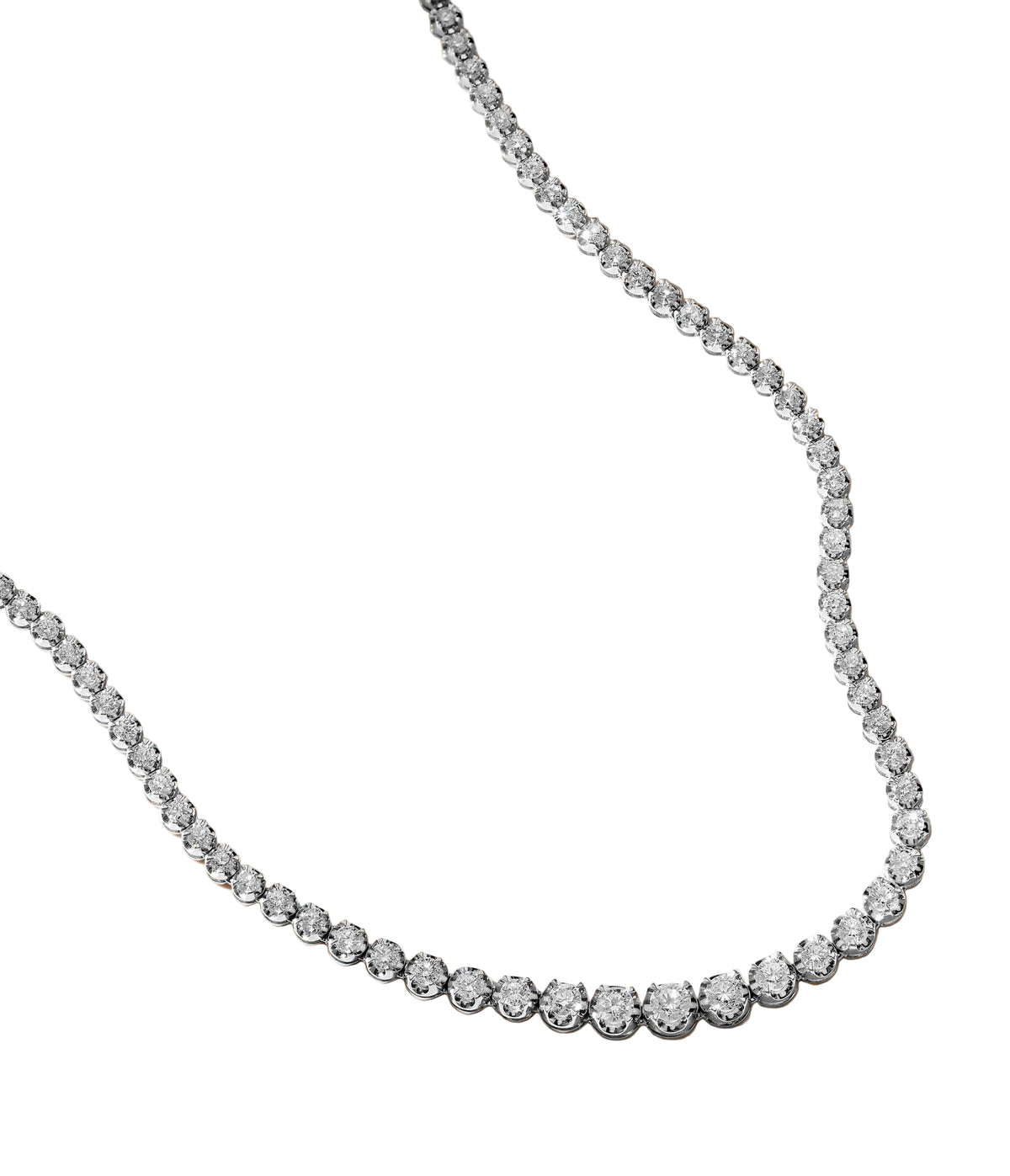Bold Diamond Tennis Necklace 7ct