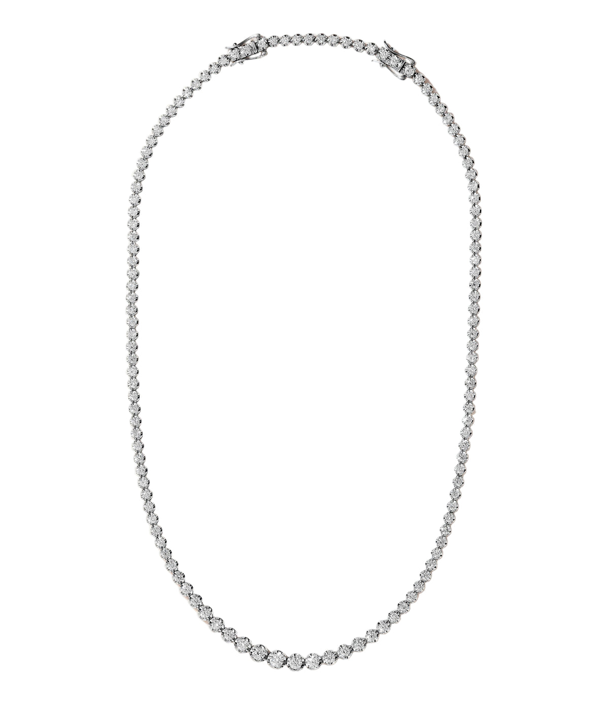 Bold Diamond Tennis Necklace 7ct