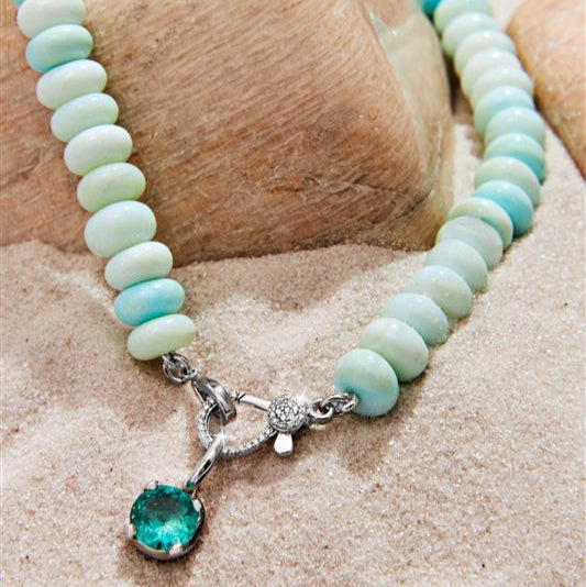 Green Opal La Fontellina Necklace