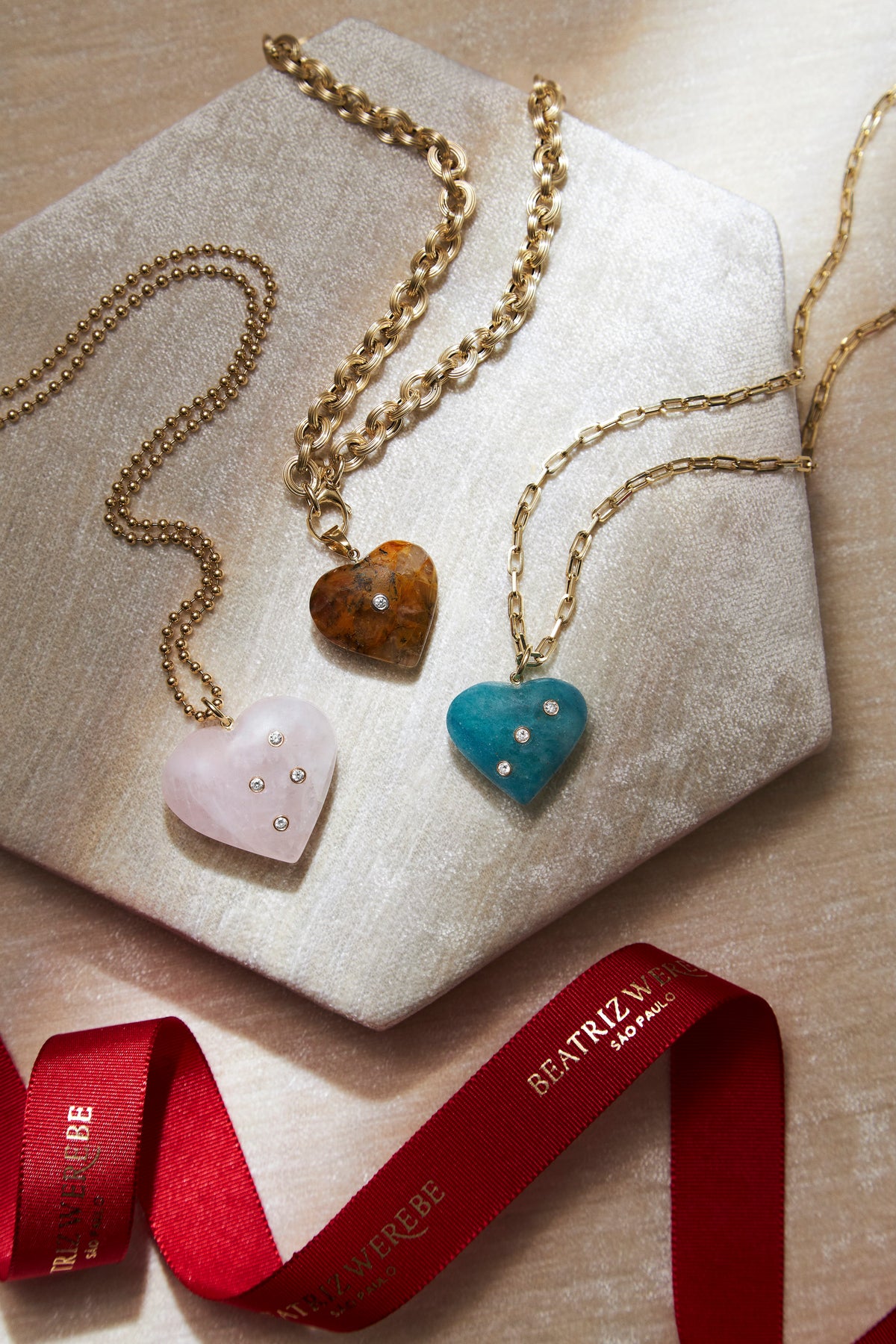 Call me different Heart Charm Brownish