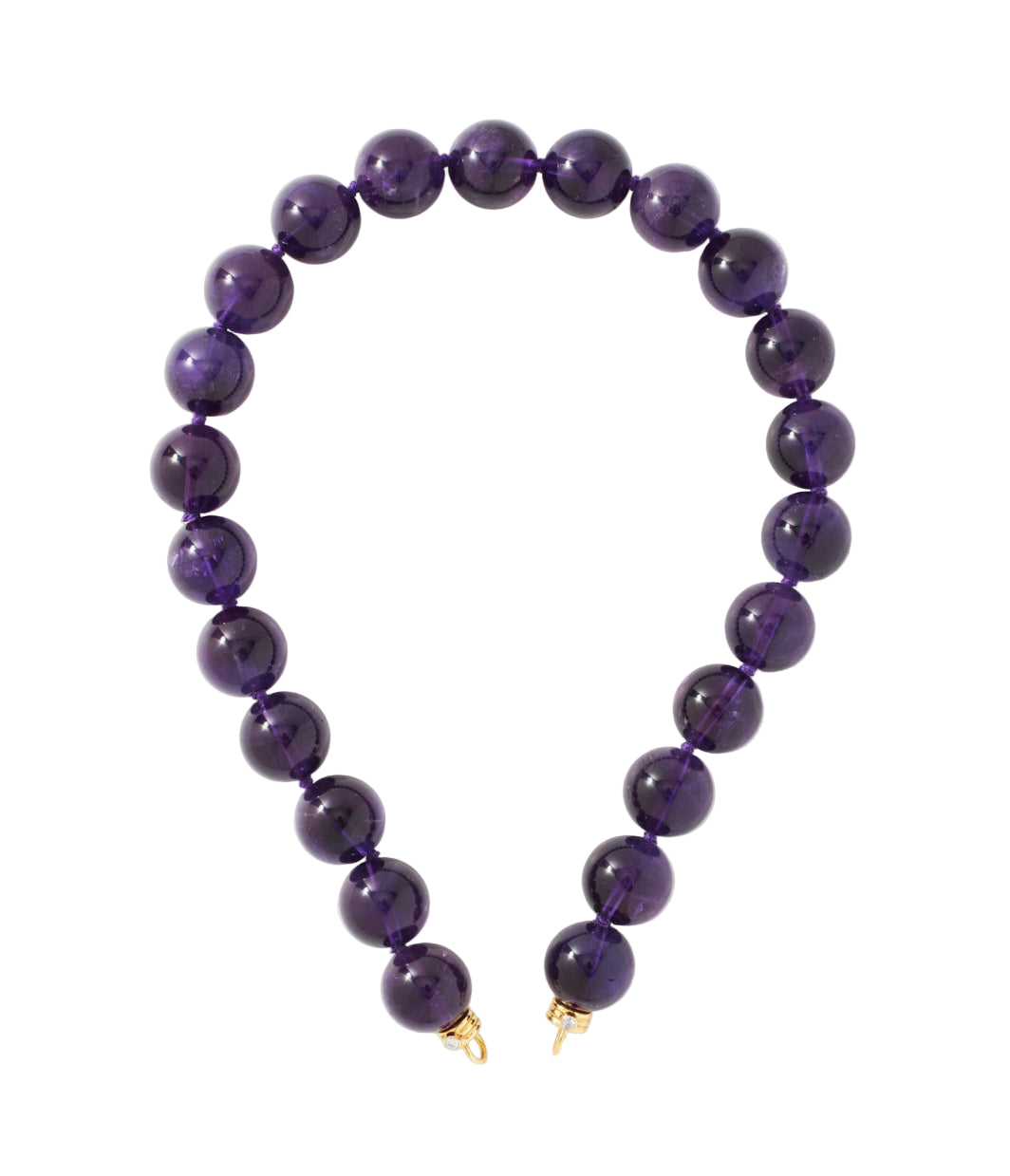 Jumbo Beads Amethyst Necklace