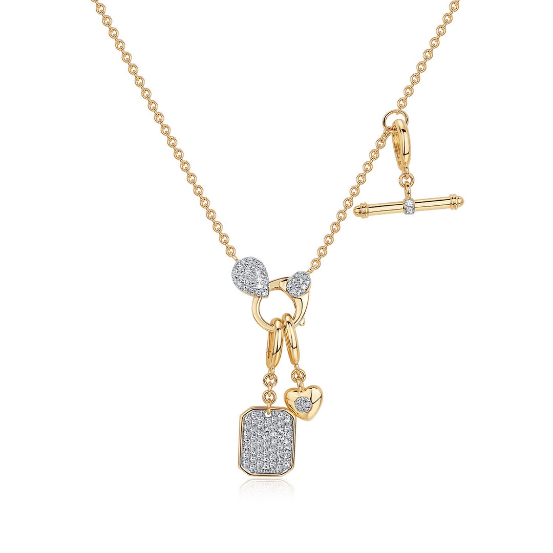 Modular Chain Necklace with Charms