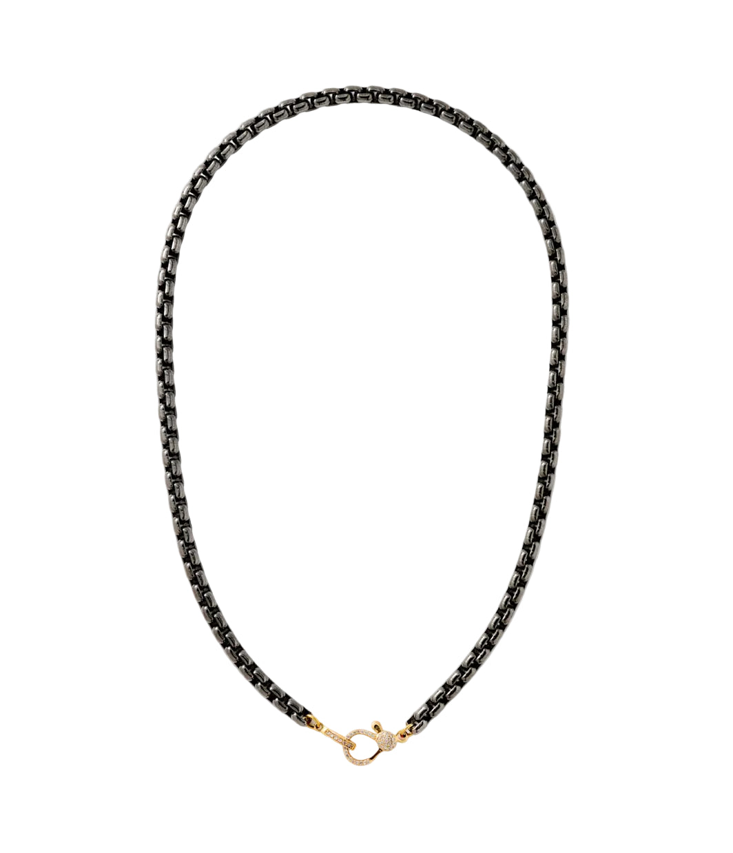 Graffiti Chain Metallic Black